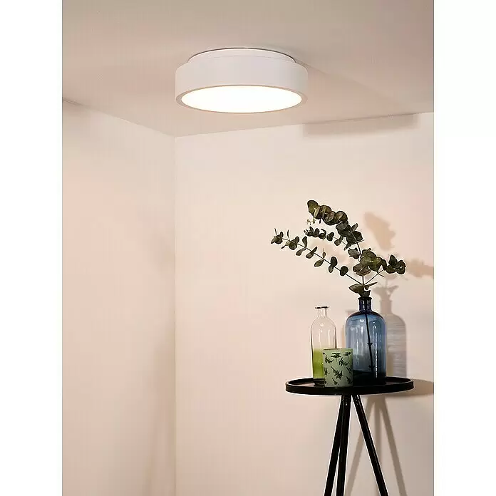 Lucide Deckenleuchte rund Talowe Led20 W, Ø x H: 30 x 13 cm, Weiß
