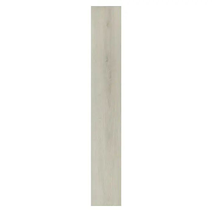 Fixed Vinylboden - Weißeiche, Landhausdiele, 1.219 x 184 x 2,5 mm - Nahaufnahme eines stilvollen, länglichen Keramikfliese mit Holzoptik und sanften Grautönen für moderne Raumgestaltung.