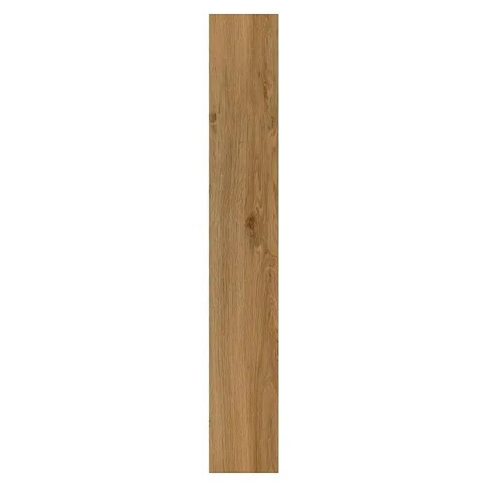 Fixed Vinylbodenmuster - Eiche Classic, 280 x 160 x 2,5 mm, Landhausdiele - Detailaufnahme eines eleganten Paneels in Holzoptik. Das Laminat besticht durch seine Maserung, die Wärme und Natürlichkeit ausstrahlt.