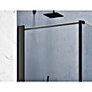 GEO Hit Pro Eckdusche B-PE100 (90 x 100 x 202,2 cm, Beschichtet, Schwarz, Glasstärke: 6 mm) | BAUHAUS