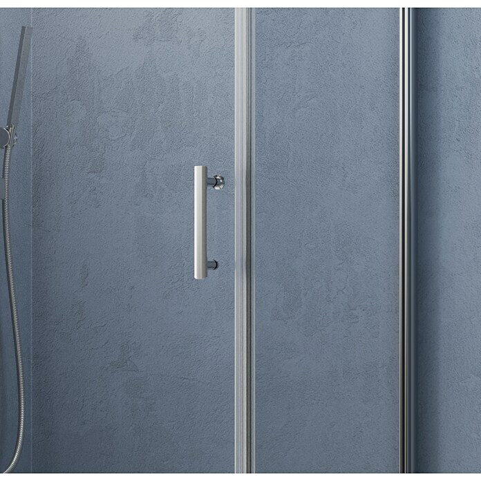 GEO Hit Pro Badewannenaufsatz B-PB4002 -tlg., 140 x 150 cm, DIN Anschlag: Rechts, Chrom Detail Shot