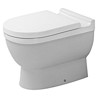 Duravit Starck 3 Stand-WC (Mit Spülrand, Ohne Spezialglasur, Spülform: Tief, WC Abgang: Waagerecht, Weiß)
