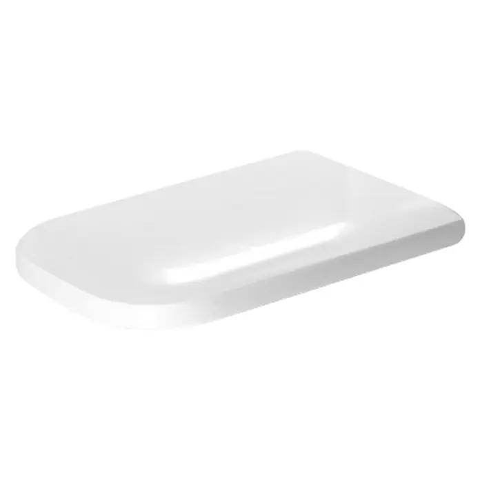 Duravit Happy D.2 WC-Sitz - Duroplast, Weiß, Mit Absenkautomatik - Weiße Keramikablage für Badezimmer, minimalistisch und modern gestaltet. Perfekt für Seife oder kleine Accessoires.