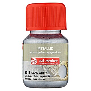 Talens Art Creation Pintura para efectos decorativos Metallic (30 ml, Gris plomo)