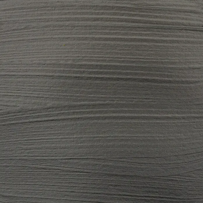 Talens Amsterdam Pintura acrílica Standard - Grafito, 20 ml, Tubo - Primer plano de una textura de madera gris con líneas finas y una ligera veta, aportando una estética moderna y natural al producto.
