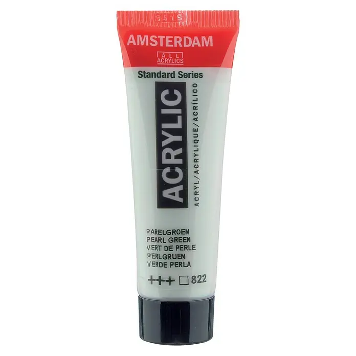 Talens Amsterdam Pintura acrílica Standard - Verde perla, 20 ml, Tubo - Tubo de pintura acrílica Amsterdam Standard Series en color Verde Perla. Ideal para artistas y aficionados.