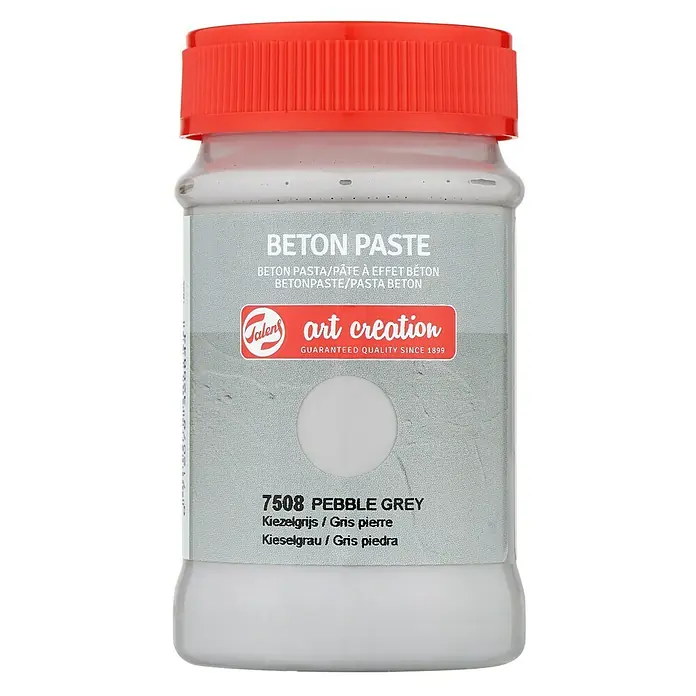 Talens Art Creation Pasta de color Beton - 100 ml, Gris piedra - Tarro de pasta de hormigón "Pebble Grey" de Art Creation, ideal para proyectos artísticos con aspecto de hormigón.