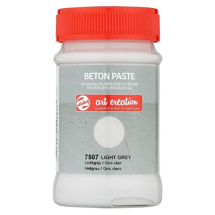 Talens Art Creation Pasta de color Beton - 100 ml, Gris claro - Un tarro de pasta de hormigón gris claro Art Creation, ideal para diseño artístico y proyectos creativos.