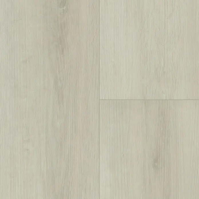 Fixed Vinylboden - Weißeiche, Landhausdiele, 1.219 x 184 x 2,5 mm - Nahaufnahme eines Laminatbodens mit hellem Holzdesign, ideal für moderne Innenräume und einfache Installation.