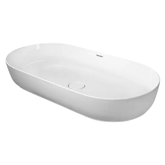 Duravit Luv Aufsatzwaschbecken - 80 x 40 cm, Ohne Spezialglasur, Hahnloch: Ohne, Ohne Überlauf, Weiß - Elegantes Duravit Aufsatzwaschbecken für das Badezimmer. Modernes Design in glänzendem Weiß für stilvolle Badgestaltung.