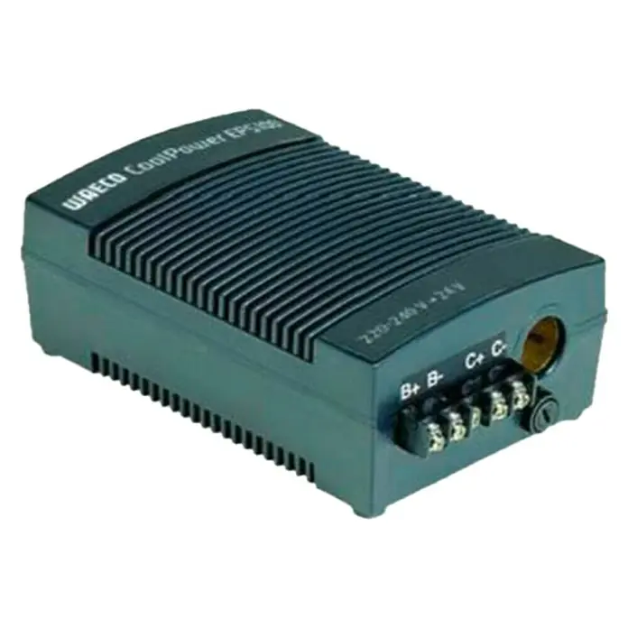 Adaptador de red EPS-100W - 100 W, 230 V - Fuente de alimentación WAECO CoolPower EPS100 con aletas de refrigeración y opciones de conexión versátiles.