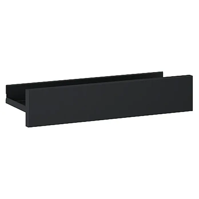 Riva Badregal Vulcano/Joy - L x B x H: 14,7 x 40 x 8 cm, Schwarz - Schwarze Schublade für stilvolle Aufbewahrung, ideal für moderne Innenräume. Praktisches Design für optimale Organisation.
