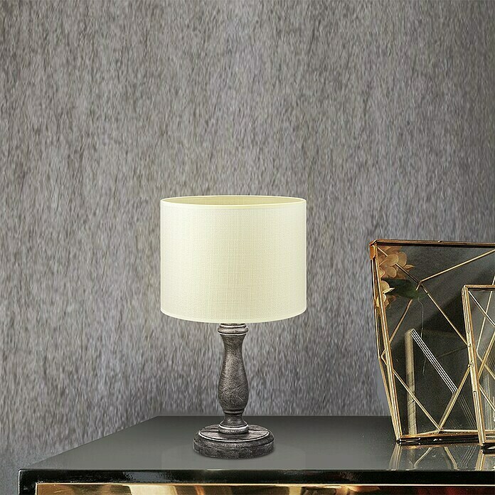 Home Sweet Home Tafellamp (60 W, Goud/Grijs)