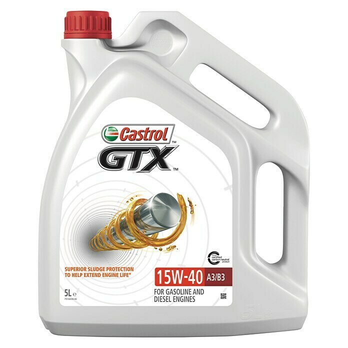 Castrol Mehrbereichsöl GTX (15W-40, A3/B3, 5.000 ml) | BAUHAUS