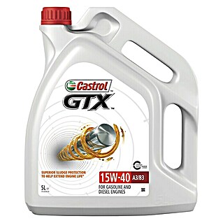 Castrol Mehrbereichsöl GTX (15W-40, A3/B3, 5 l)