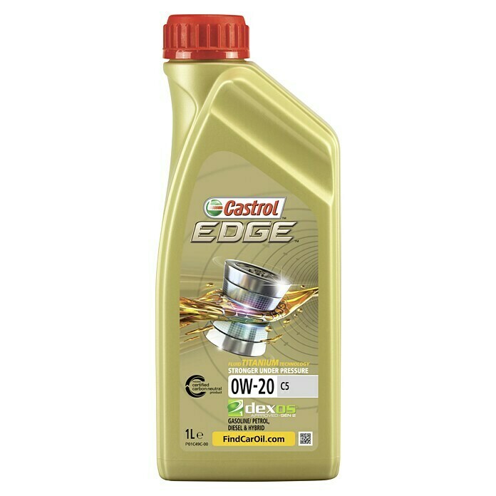 Castrol Edge Motoröl 0W-20 C50W-20, C5, 1 l Front View