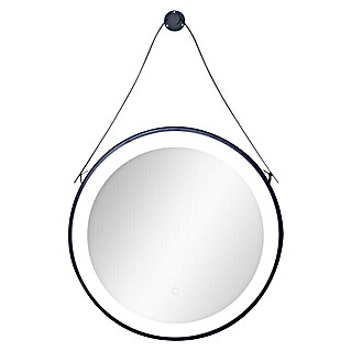 Lichtspiegel mit Aufhängung (Durchmesser: 60 cm, Schwarz, Leuchtmittel)
