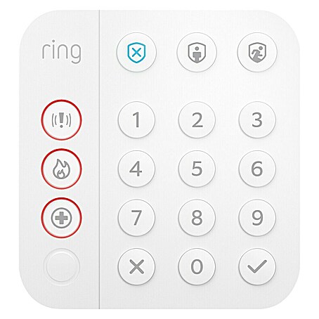 Ring Alarm Tastenfeld Keypad 2. Gen. (Weiß, 2,3 x 10 x 14,9 cm)