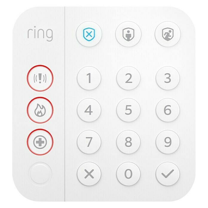 Ring Alarm Sicherheit Starter-Paket 5-teilig 2. GenerationSmarte Steuerung: Ring App Front View