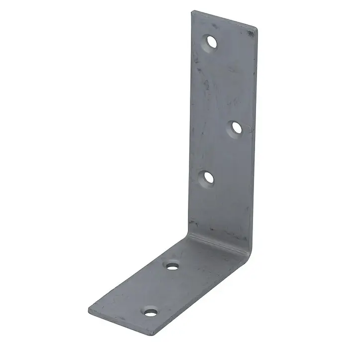 Suki Escuadra de silla 90 - L x An x Al: 70 x 100 x 30 mm, Acero - Escuadra angular de metal con agujeros para tornillos, diseñada para sujetar madera u otros materiales.