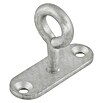 Suki Placa con anillo y gancho (L x An: 45 x 15 mm, Acero) | BAUHAUS