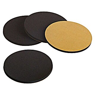 Suki Patín antideslizante para alfombras (Diámetro: 60 mm, Negro, Pegado, 4 ud.)