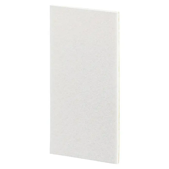 Fix-o-moll Filzgleiter - B x H: 200 x 100 mm, Kleben, 1 -tlg., Weiß - Nahaufnahme eines weißen, rechteckigen Luftfilters, der für eine saubere Luftzirkulation und Filterung unerlässlich ist.