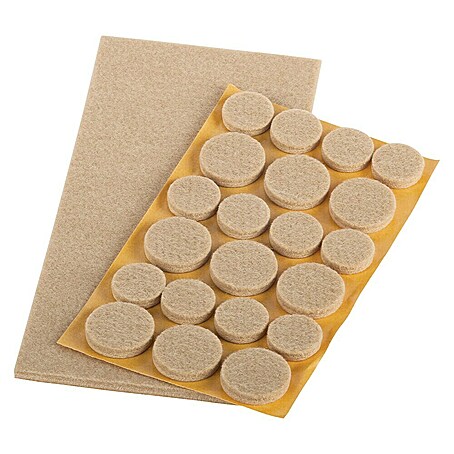 Fix-o-moll Filzgleiter-Set (Kleben, 27 -tlg., braun)