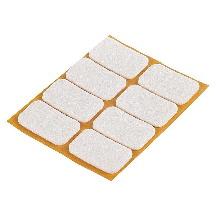 Suki Patín antideslizante para alfombras (Diámetro: 22 mm, Blanco, Pegado, An x Al: 22 x 36 mm, 8 ud.) | BAUHAUS