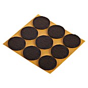 Suki Patín antideslizante para alfombras (Diámetro: 25 mm, Marrón, Pegado, 9 ud.) | BAUHAUS