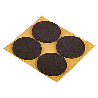 Suki Patín antideslizante para alfombras (Diámetro: 35 mm, Marrón, Pegado, 12 pzs.)