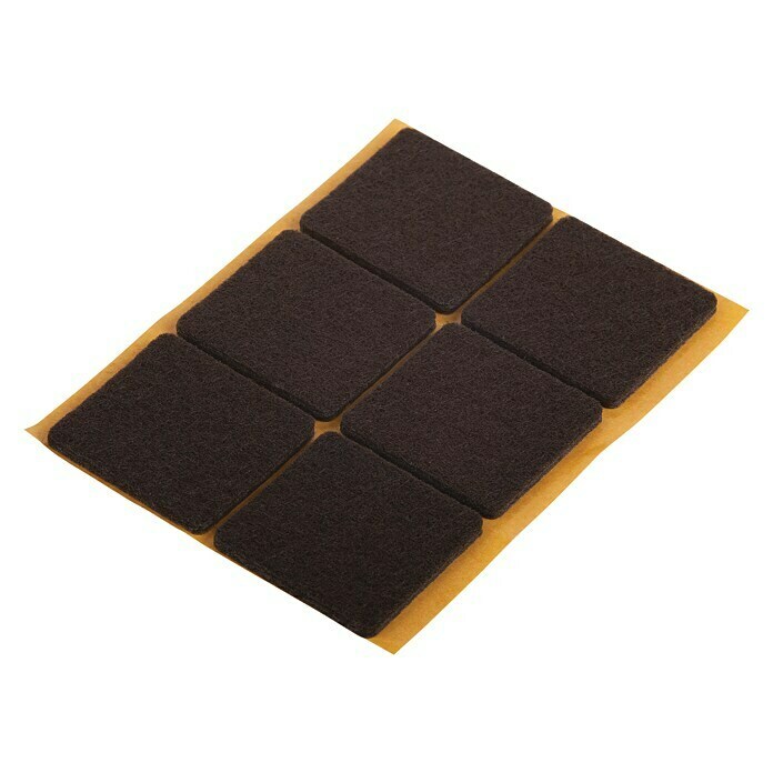 Fixomoll Filzgleiter selbstklebend (B x H 32 x 32 mm, Kleben, 6 Stk