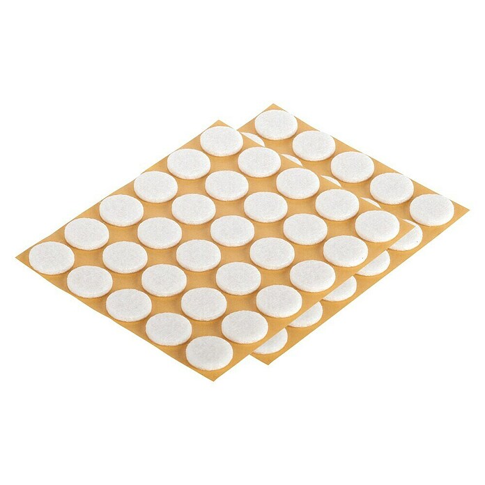 Fix-o-moll Antideslizante de fieltro (Diámetro: 17 mm, Pegado, 60 ud., Blanco) | BAUHAUS