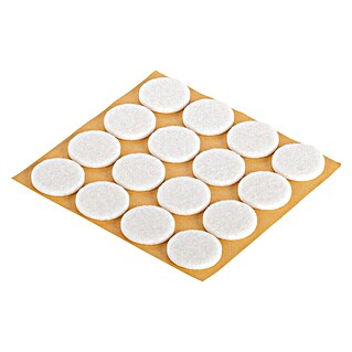 Fix-o-moll Antideslizante de fieltro (Diámetro: 28 mm, Pegado, 48 ud., Blanco)