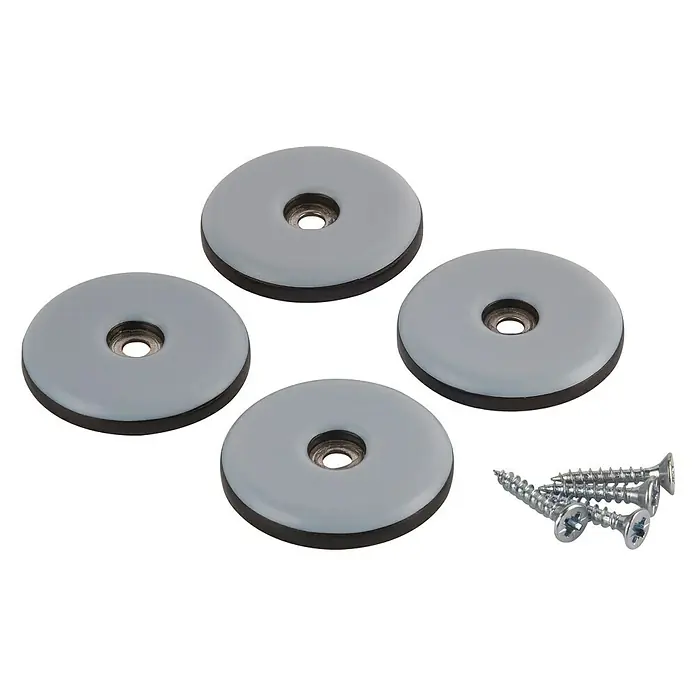 Fix-o-moll Möbelgleiter - Durchmesser: 38 mm, 4 Stk. - Vier Möbelgleiter mit Schrauben zur einfachen Montage und zum Schutz von Böden vor Kratzern und Beschädigungen.