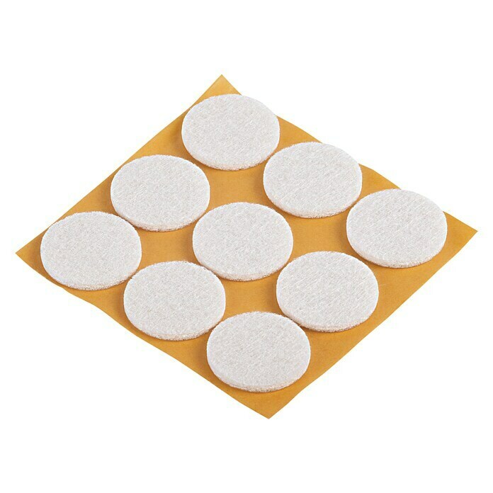 Suki Patín antideslizante para alfombras (Diámetro: 25 mm, Blanco, Pegado, 9 ud.) | BAUHAUS