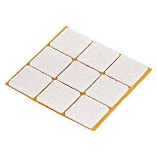 Fix-o-moll Antideslizante de fieltro (An x Al: 25 x 25 mm, Pegado, 9 ud., Blanco)