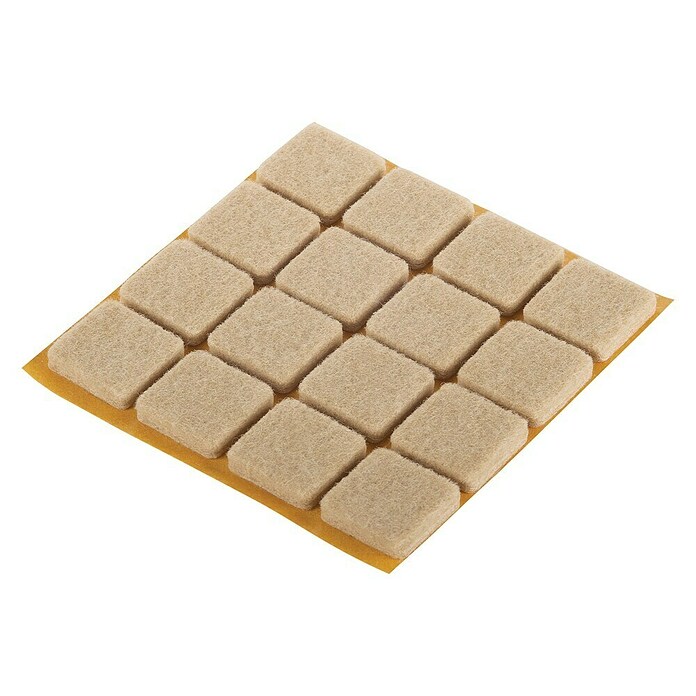 Fix-o-moll Antideslizante de fieltro (An x Al: 20 x 20 mm, Pegado, 16 pzs., Blanco) | BAUHAUS