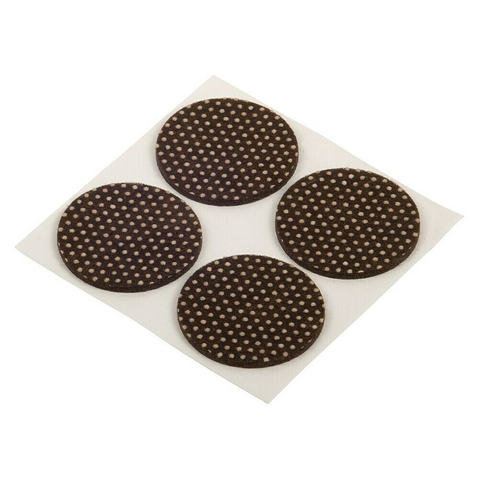 Suki Patín antideslizante para alfombras (Diámetro: 40 mm, Marrón, Pegado, 4 ud.) | BAUHAUS