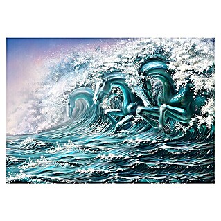 Fototapete Galoppierende Wellen (B x H: 254 x 184 cm, Vlies)