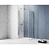 GEO Hit Pro Eckdusche B-PE120 (90 x 80 x 202,2 cm, Beschichtet, Chrom, Glasstärke: 6 mm) | BAUHAUS