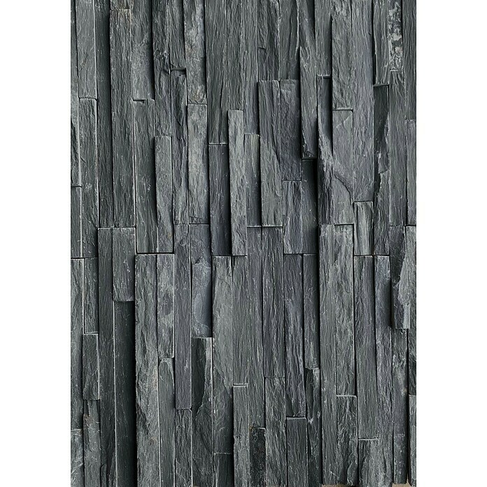 Ambiente by Palazzo Pločice od ukrasnog kamena Brick (10 x 40 cm, Crna, Mat)
