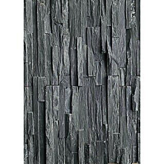 Ambiente by Palazzo Pločice od ukrasnog kamena Brick (40 x 10 cm, Crne boje, Izgled kamena)