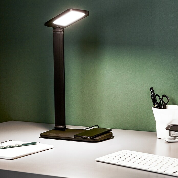 LED-Tischleuchte Seamont (9 W, L x B x H: 31 x 12 x 37,4 cm, Schwarz) | BAUHAUS