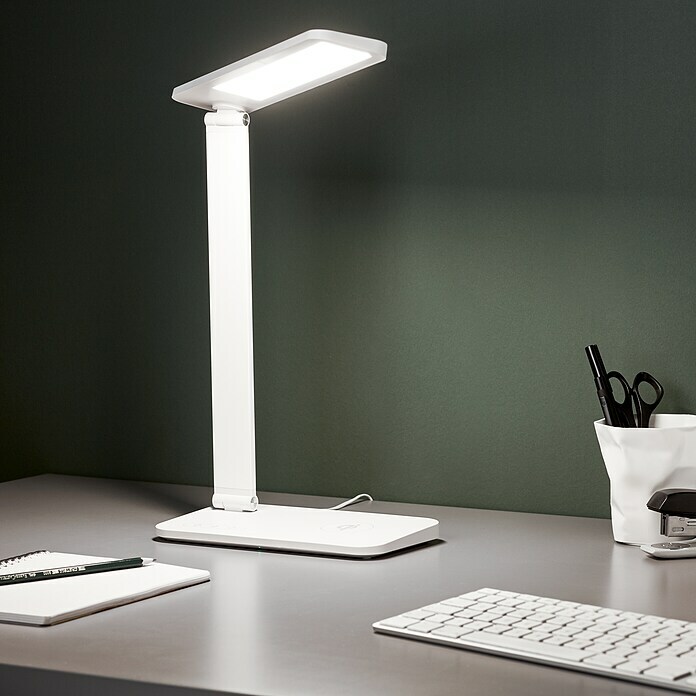 LED-Tischleuchte Seamont (9 W, L x B x H: 31 x 12 x 37,4 cm, Weiß) | BAUHAUS