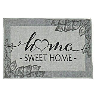 Fußmatte Home Sweet Home (Grau, 60 x 80 cm, 100 % Polyester)