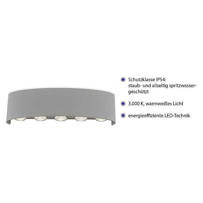 Paul Neuhaus LED-Wandleuchte Carlo18 W, L x B x H: 60 x 60 x 13,5 cm, Stahl Info