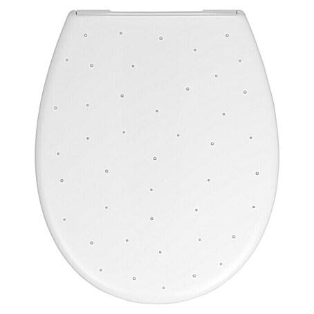 WC-Sitz Crystal (Mit Absenkautomatik, Duroplast, Weiß)