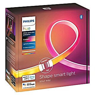 Philips Hue Tira LED Gradient Lightstrip (Largo: 1 m, RGBW, 12,3 W)