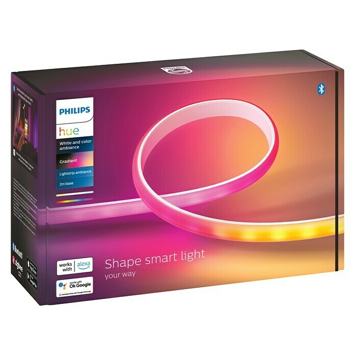 Philips Hue Tira LED Gradient Basis-Set 2 m, RGBW, 20 W) | BAUHAUS